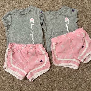 3-6 months Champion T-shirt and shorts set